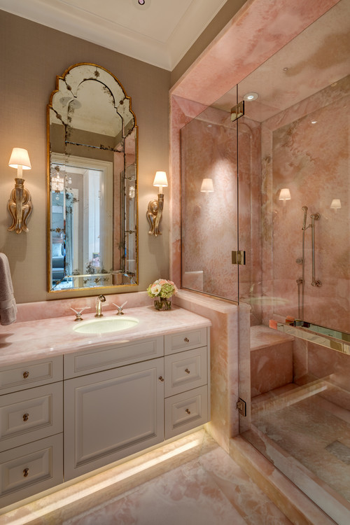 pink marble tile