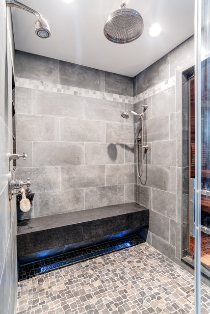 Recessed Float Shelves Niche - Rustic - Bathroom - New York - by  KraftMaster Renovations, Houzz