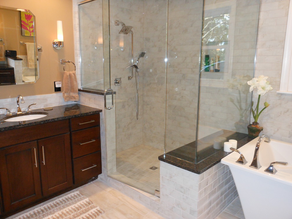 Inspiration for a contemporary bathroom remodel in Birmingham