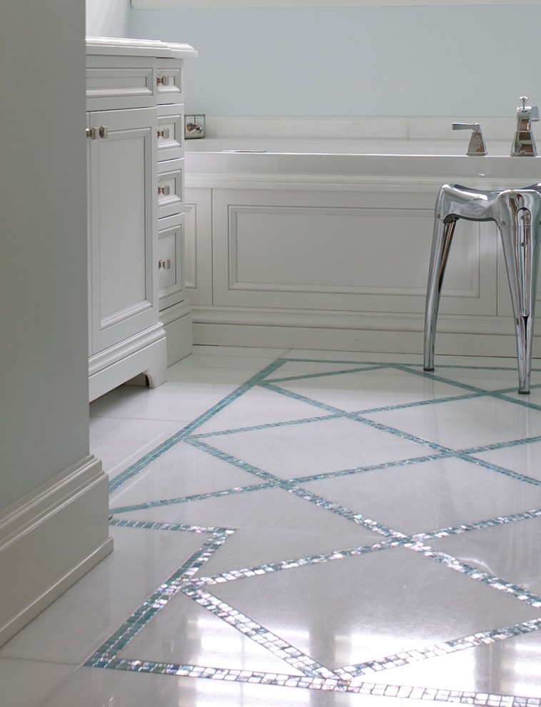 Robin Eggs Blue Bathroom Transitional Bathroom Montreal by