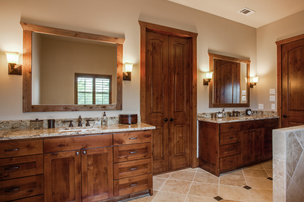 Rockwall Home Rustic Bathroom Dallas by Gardner Custom Homes
