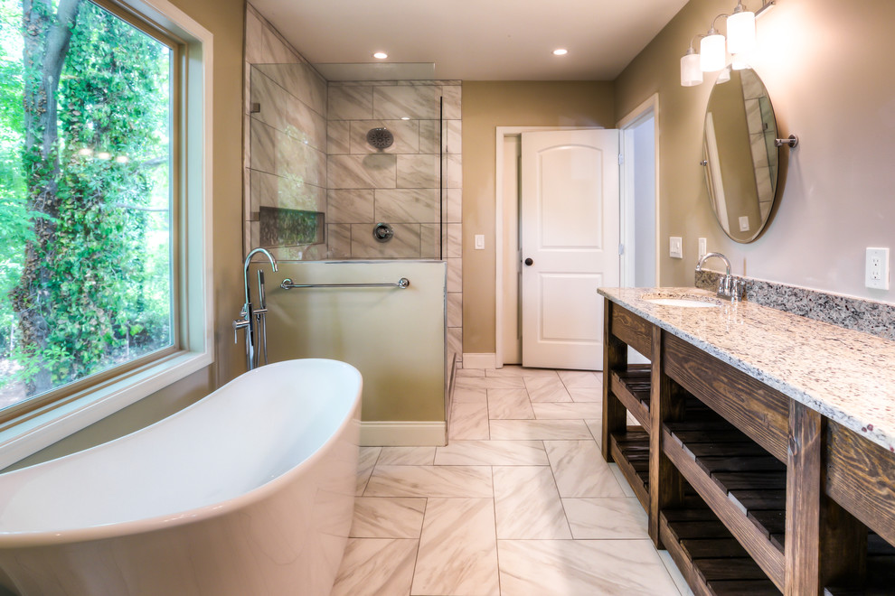 Rogers Ave Bungalow Craftsman Bathroom Atlanta by Bonsai