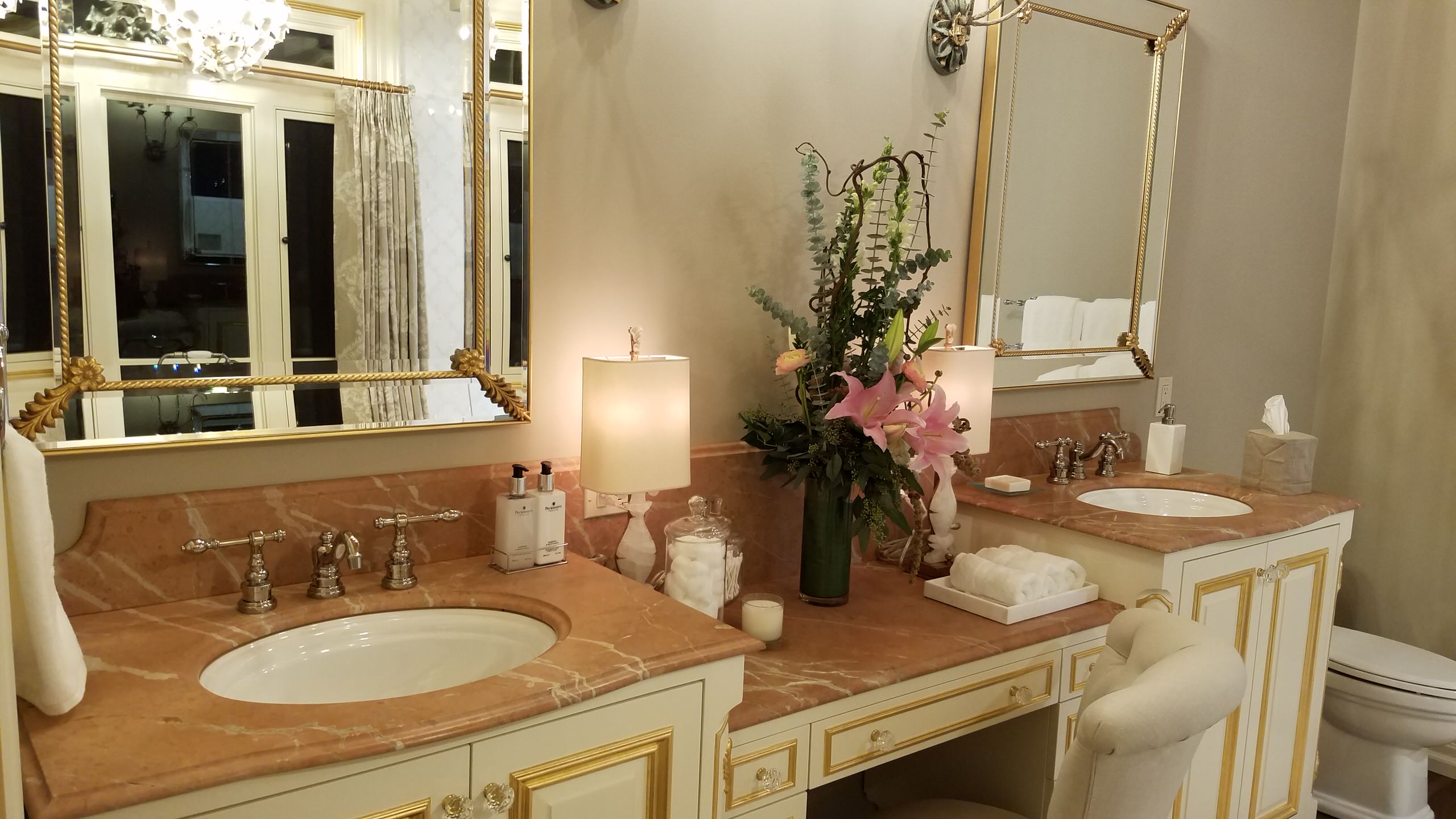 Crema Mafill/Rojo Alicante Marble Listello Bath shower Kitchen Backsplash Wall 