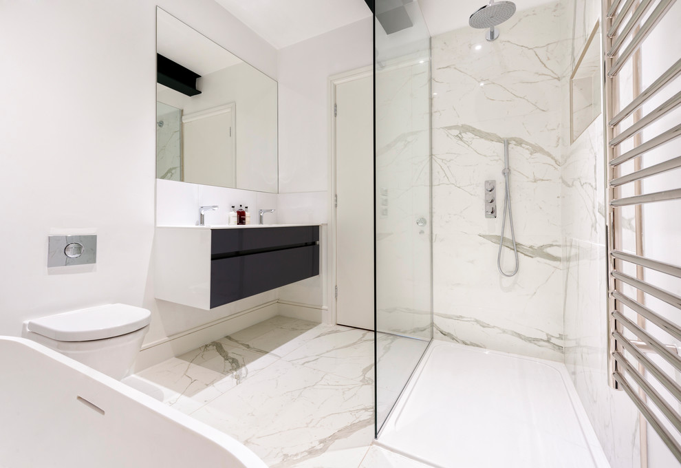Roland Gardens Contemporary Bathroom London by Granit