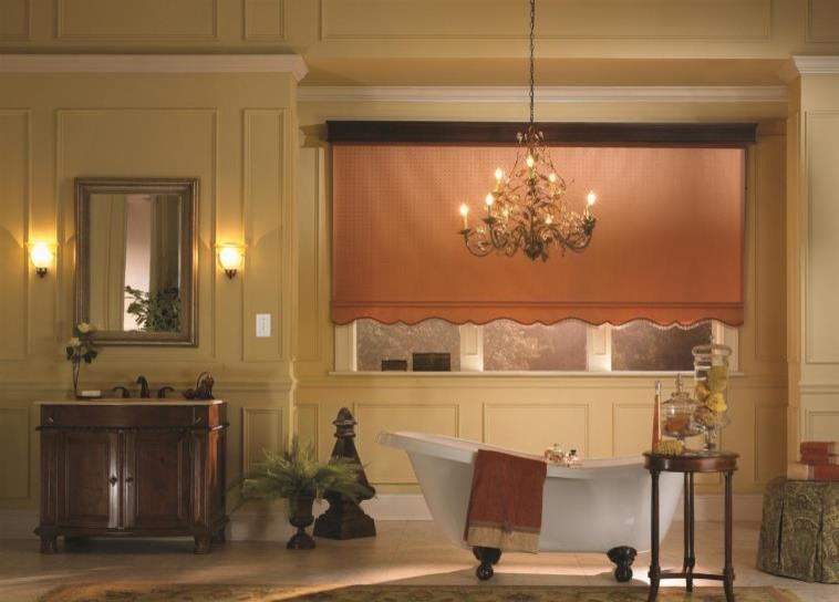 Inspiration for a medium sized traditional ensuite bathroom in Charleston with freestanding cabinets, medium wood cabinets, a claw-foot bath, yellow walls and beige floors.