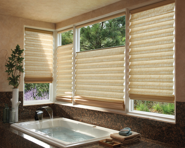 Roman Shades Traditional Bathroom Boston by Shades On Wheels