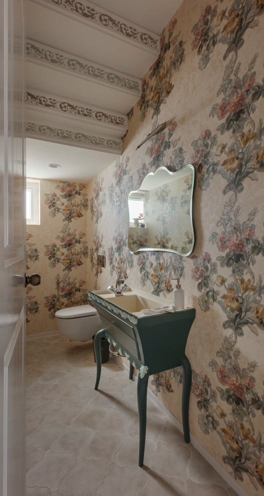 Стильный дизайн: узкая и длинная ванная комната в морском стиле - последний тренд