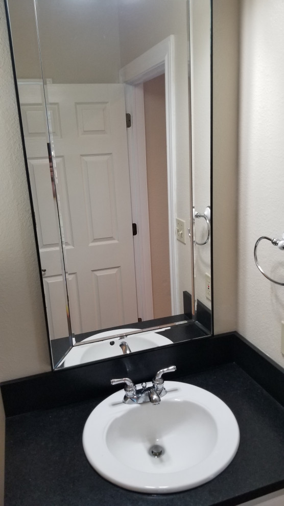 Example of a large minimalist bathroom design in Austin