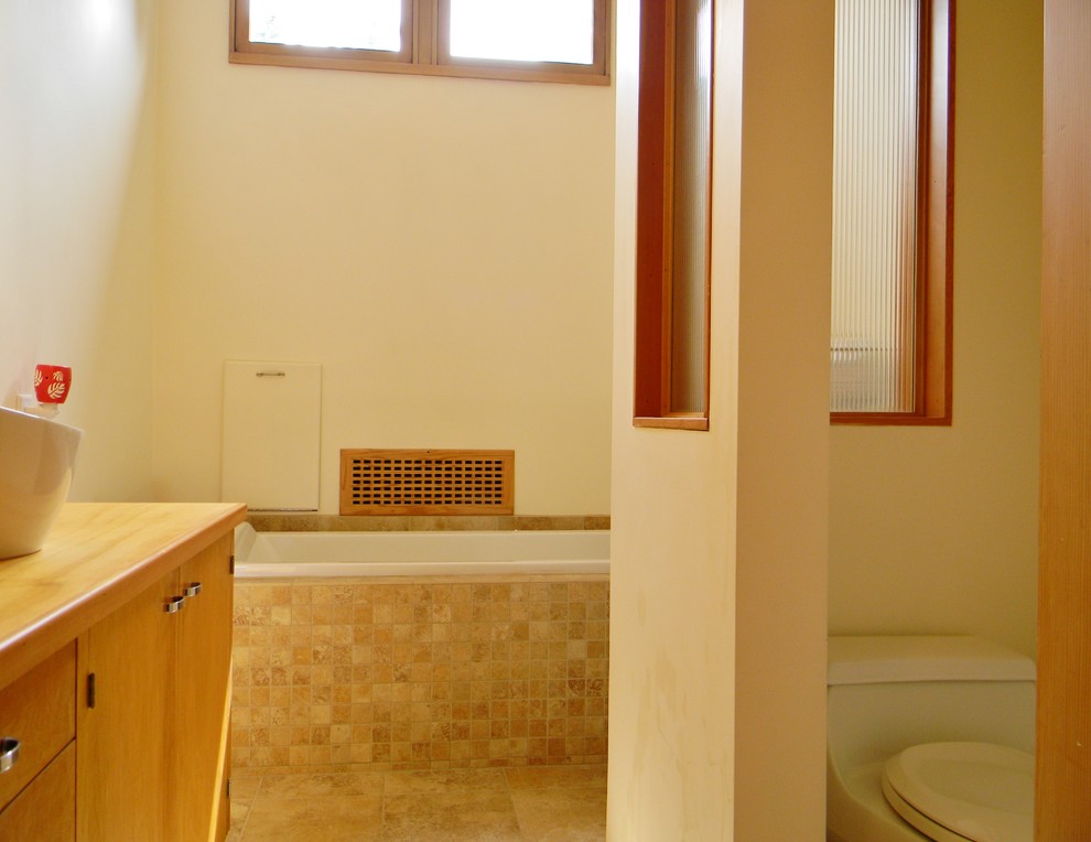 Идея дизайна: ванная комната в стиле ретро