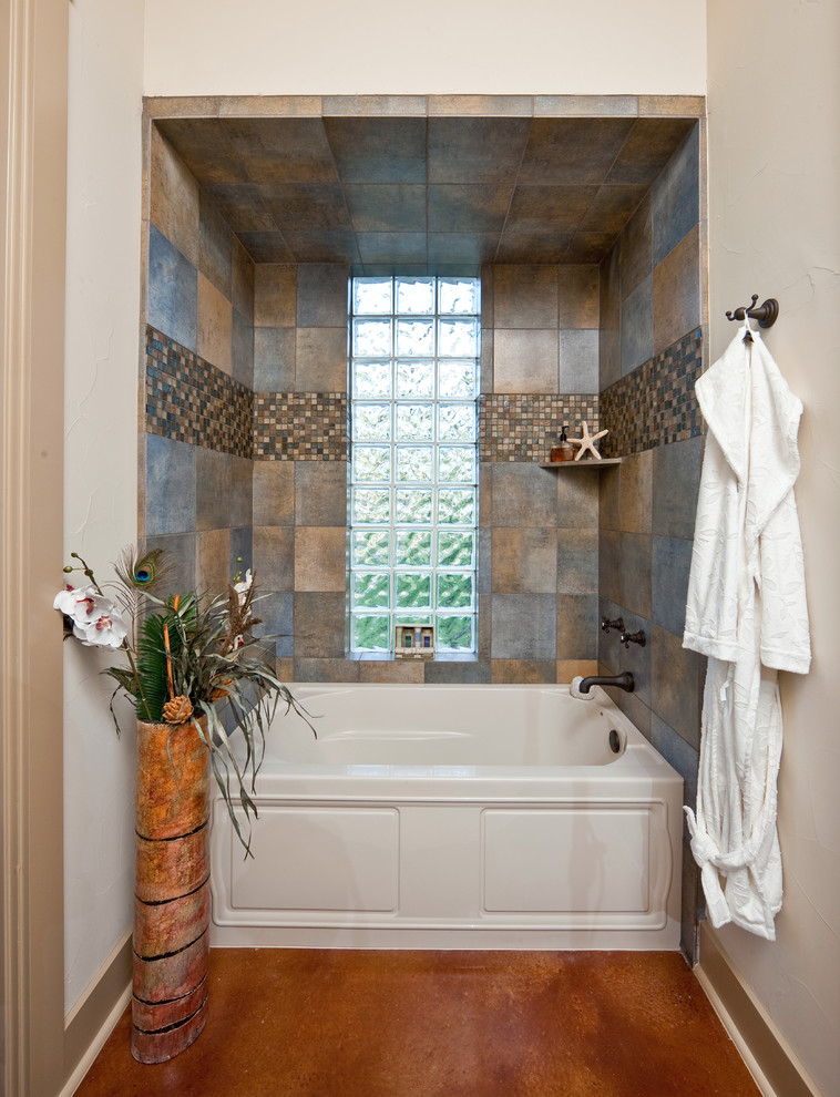 Inspiration for a rustic bathroom in Austin.