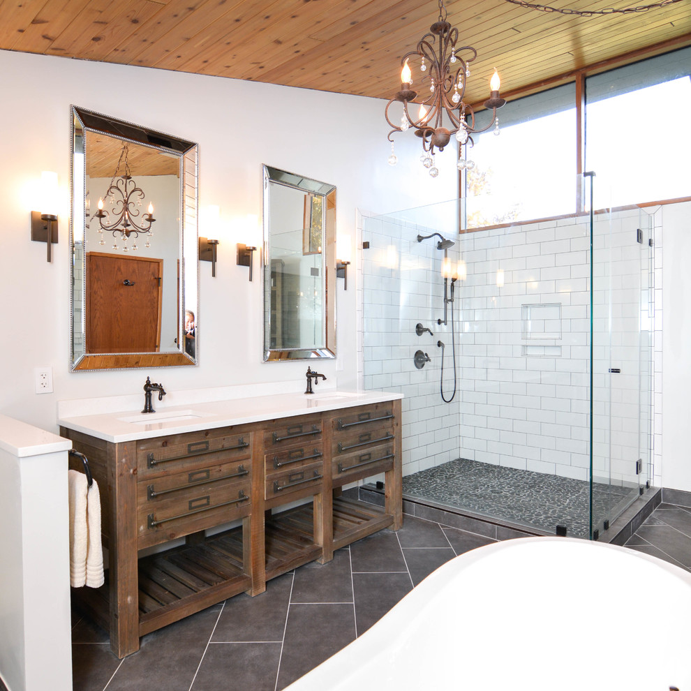 Rustic Bathroom - Rustic - Bathroom - DC Metro - by Oh So Chic Interiors | Houzz