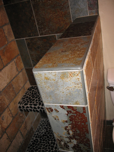 Foto di una stanza da bagno rustica