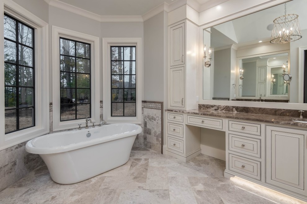 Rustic French Country Master Bathroom - Traditional - Bathroom - Other - by Judd Builders | Houzz