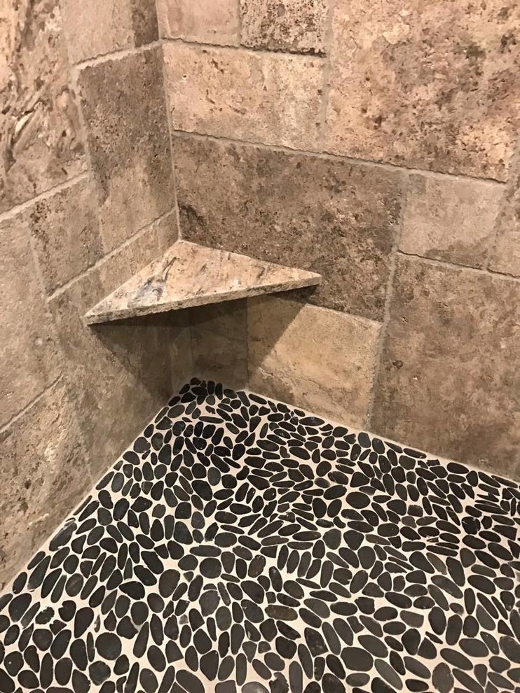 Rustic Guest Bathroom Remodel Rustic Bathroom Tampa by STONE