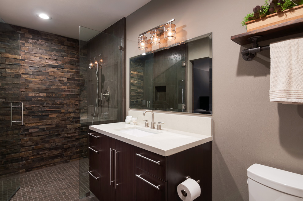 Bathroom - modern bathroom idea in Orange County