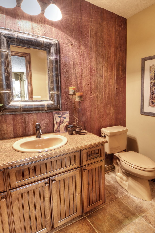 Photo of a rustic bathroom in Other.