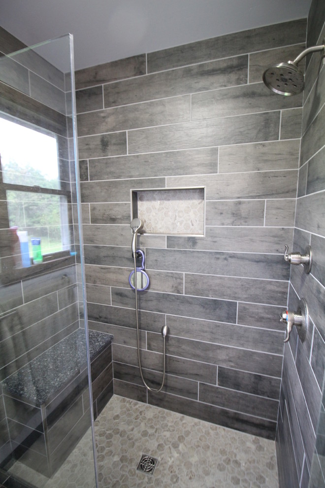 Rustic shower remodel Rustic Bathroom Other by Home Improvement
