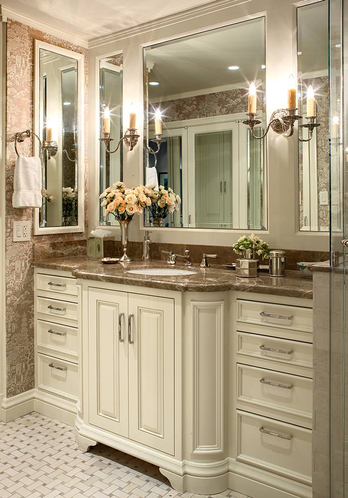 3 Mirror Bathroom Ideas Houzz, Three Mirror Vanity