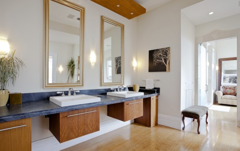 San Francisco Victorian Mansion Renovation Transitional Bathroom