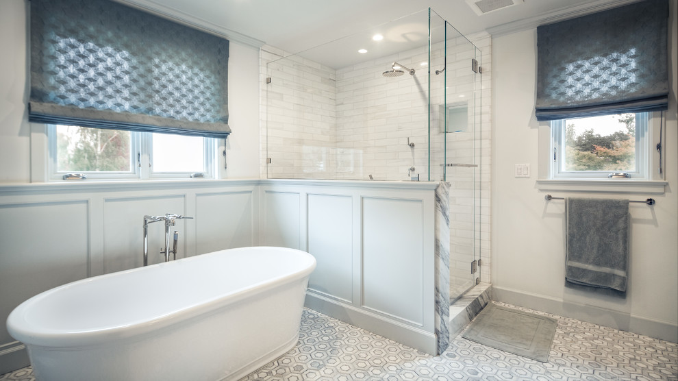 San Mateo Eclectic Colonial Eclectic Bathroom San Francisco