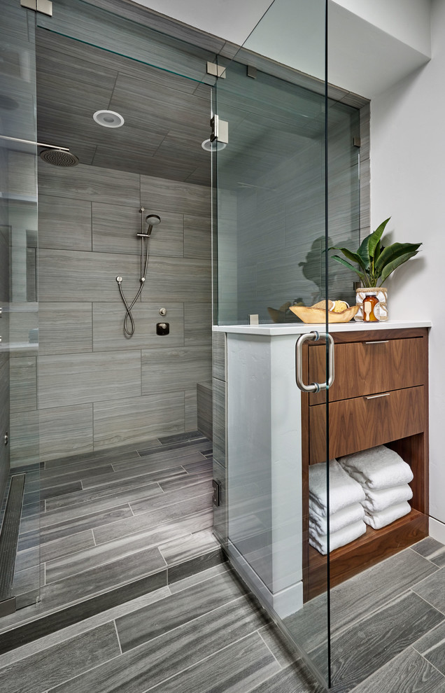 Inspiration for a contemporary bathroom remodel in Portland