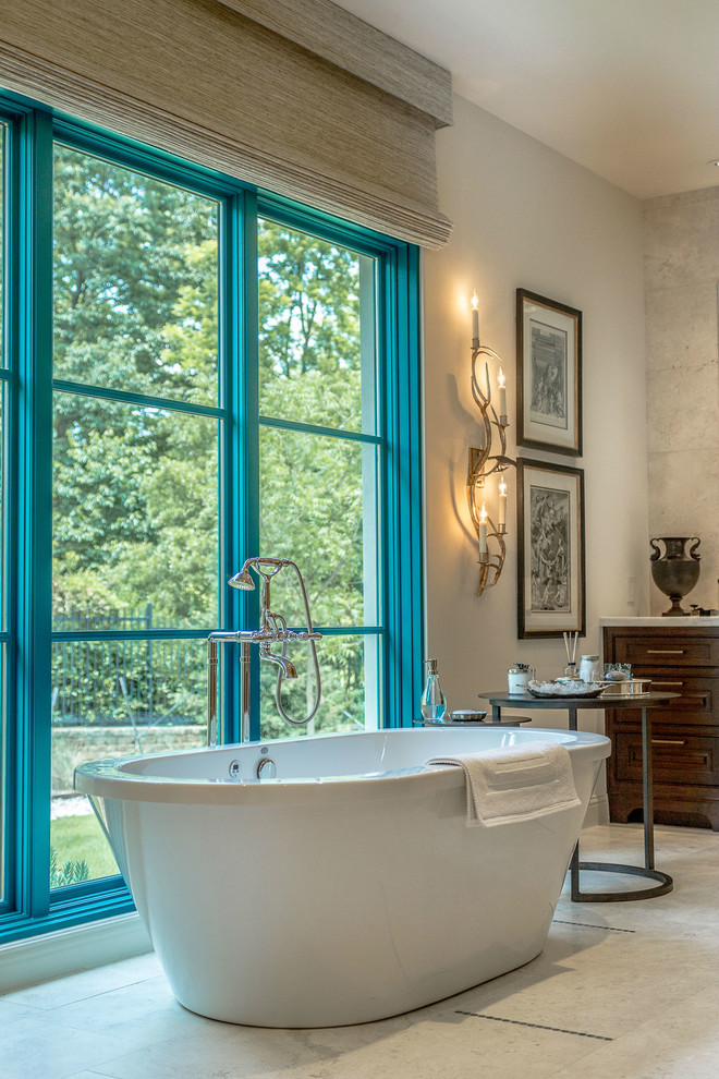 Santa Barbara Style Home - Southwestern - Bathroom - Dallas - by