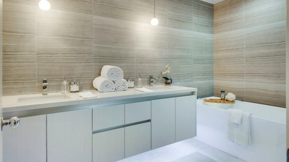 Santa Monica Contemporary Remodel - Contemporary - Bathroom - Los Angeles - by Woodmaster ...