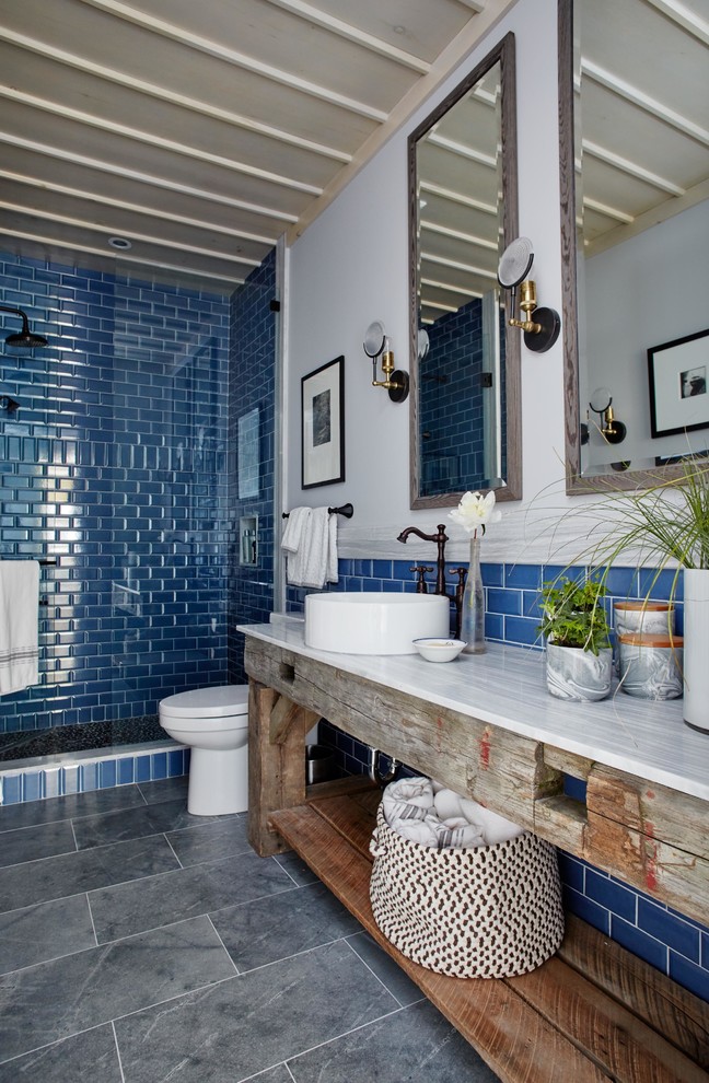 This is an example of a farmhouse bathroom in Toronto.