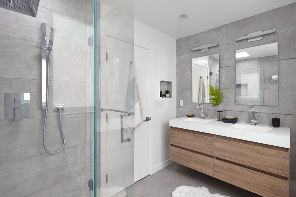 Saratoga Home Remodel Midcentury Bathroom San Francisco by