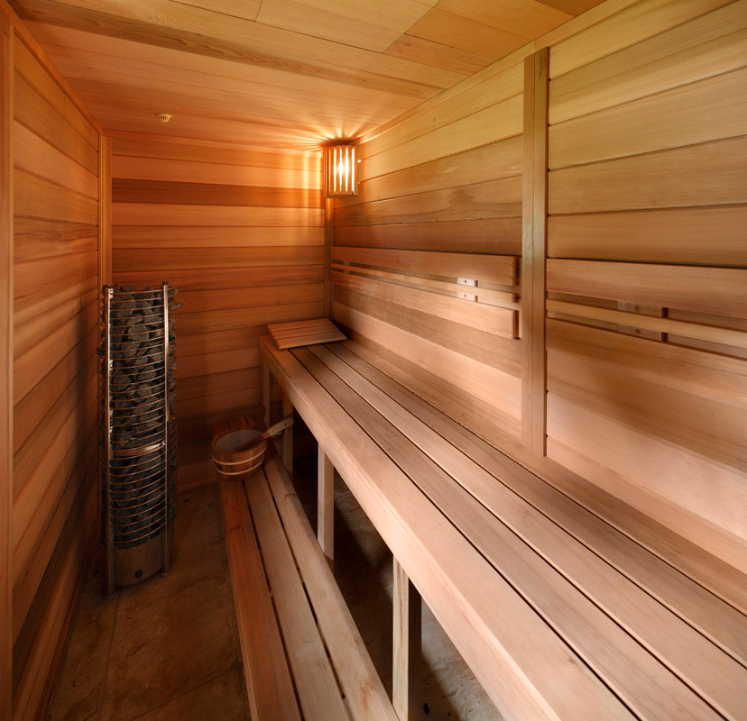 This is an example of a scandinavian sauna bathroom in Sydney.