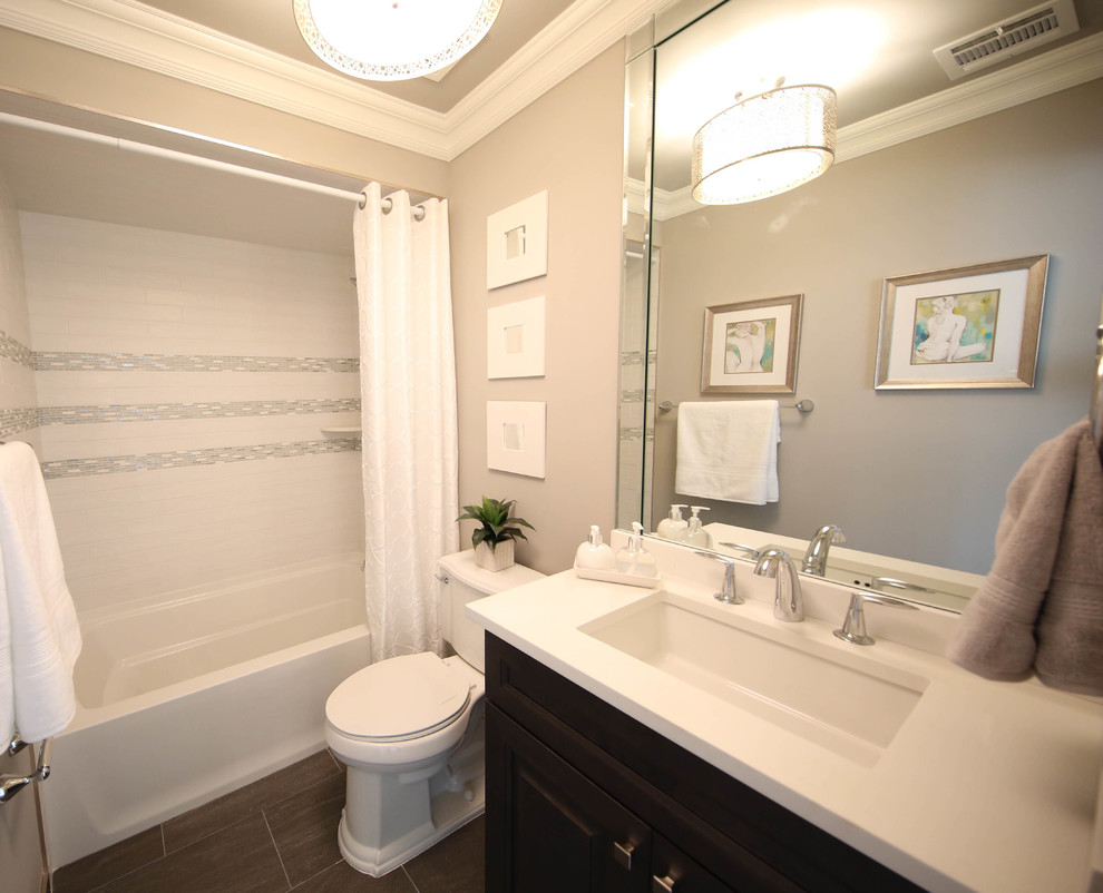 Savona Ct, Staten Island Model Home Transitional Bathroom New