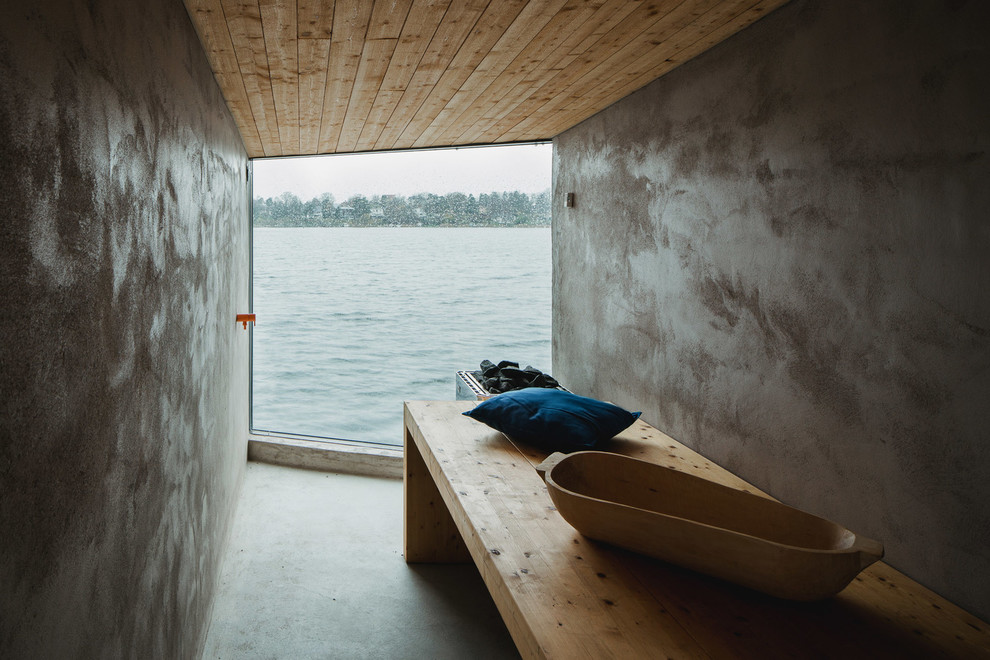 Inspiration for a coastal bathroom remodel in Stockholm