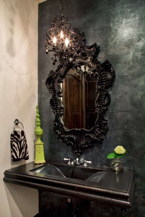 Example of an eclectic bathroom design in Austin