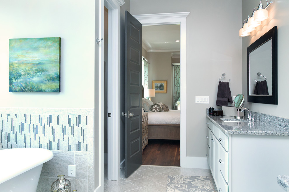 Inspiration for a transitional bathroom remodel in Raleigh