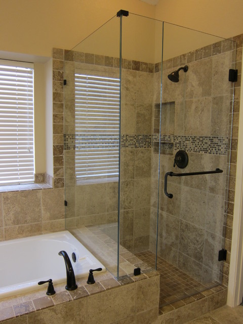 Shower And Tub Master Bathroom Remodel Traditional Dallas By The Floor Barn Houzz Ie - Bathroom Remodel With Shower And Tub