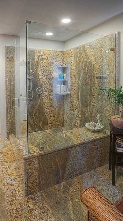 This is an example of a large nautical bathroom in Other.