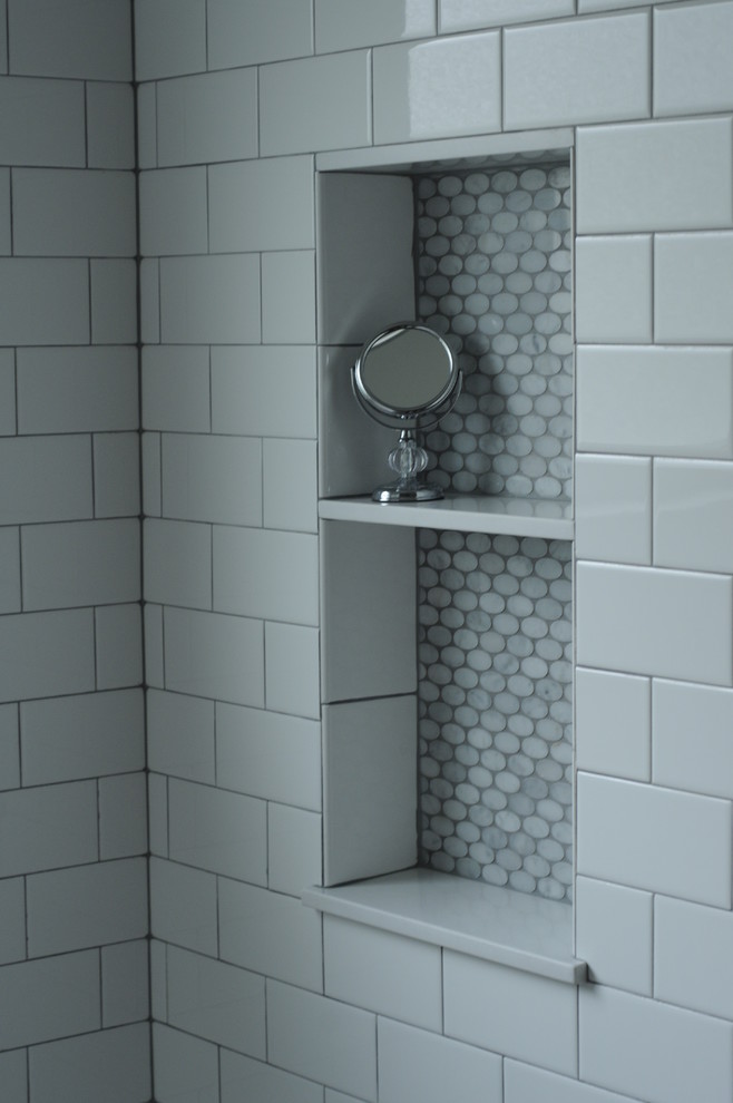 Shower Niche Transitional Bathroom Seattle Houzz