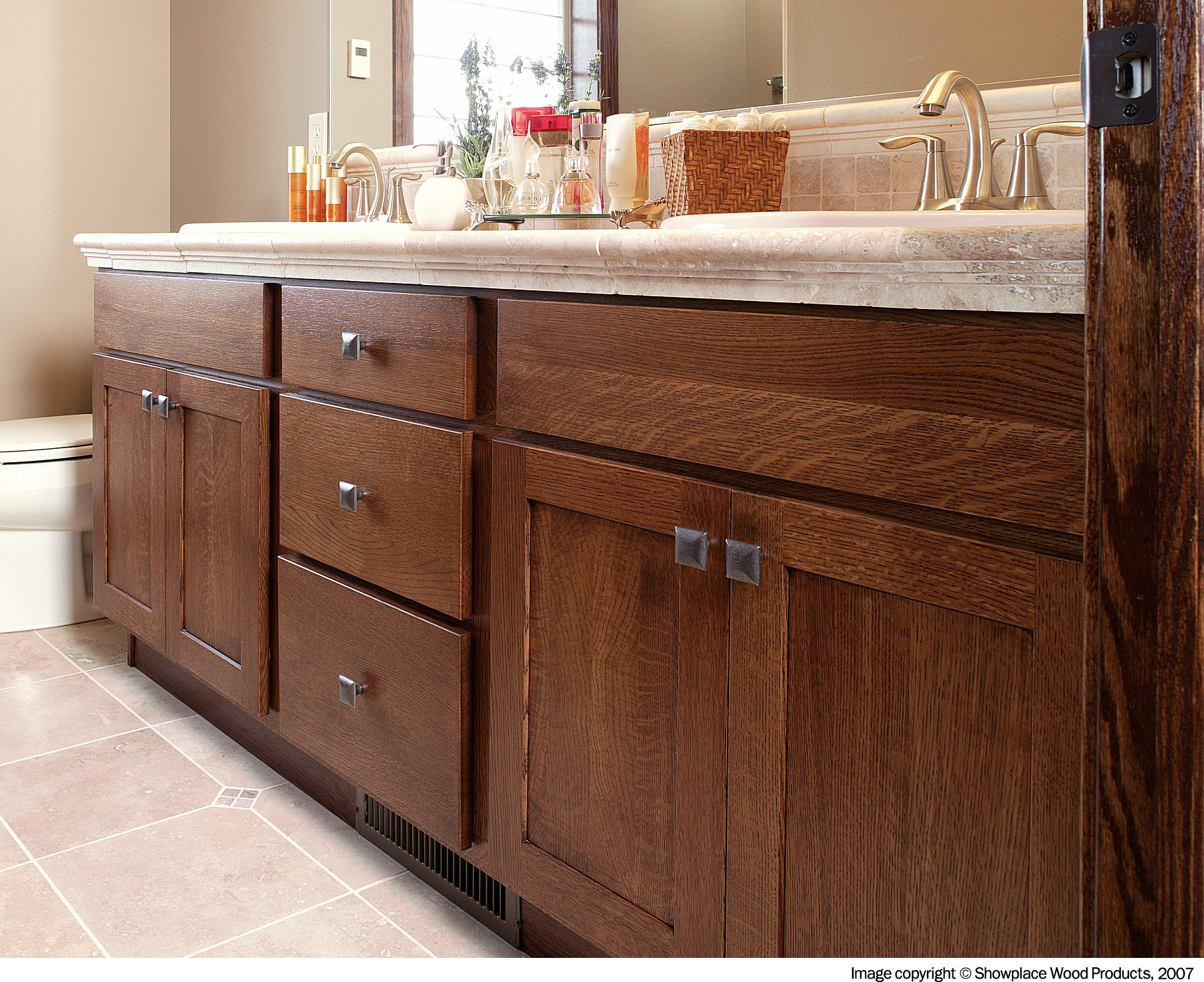 Home & Living Bathroom Vanities Quartersawn Oak Bath Vanity Bathroom ...