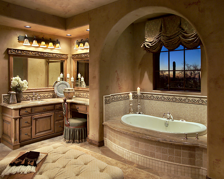 This is an example of a mediterranean bathroom in Phoenix.
