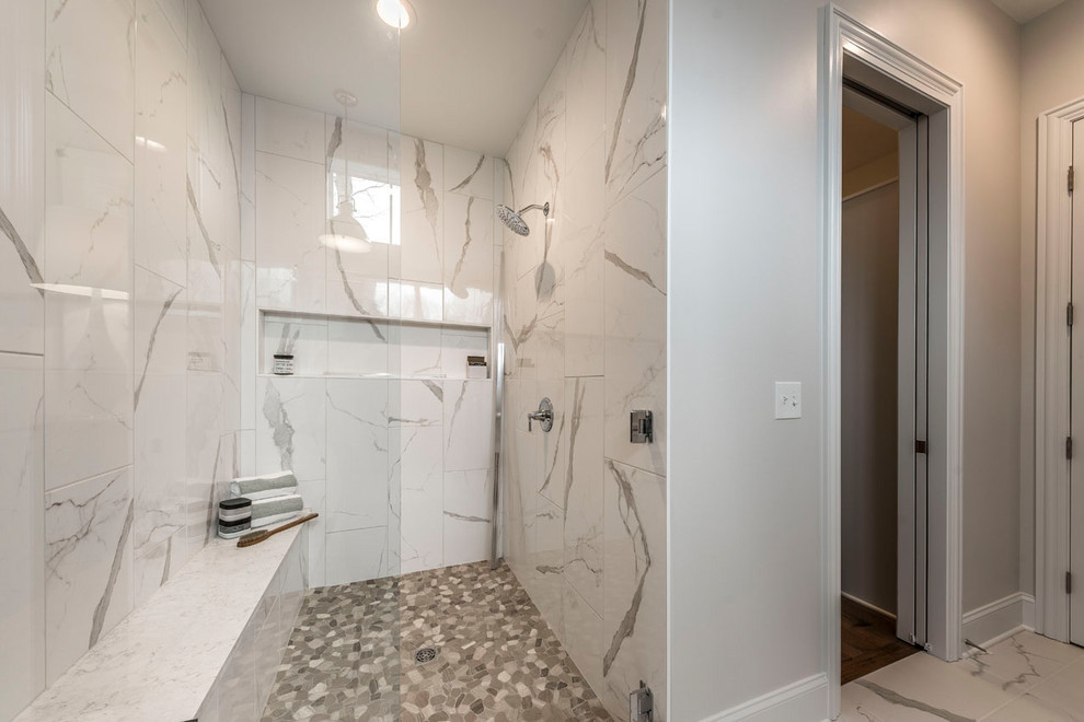 Simplified Living Custom Home in Powell, Ohio Traditional Bathroom