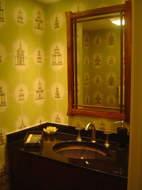 Immagine di una stanza da bagno etnica
