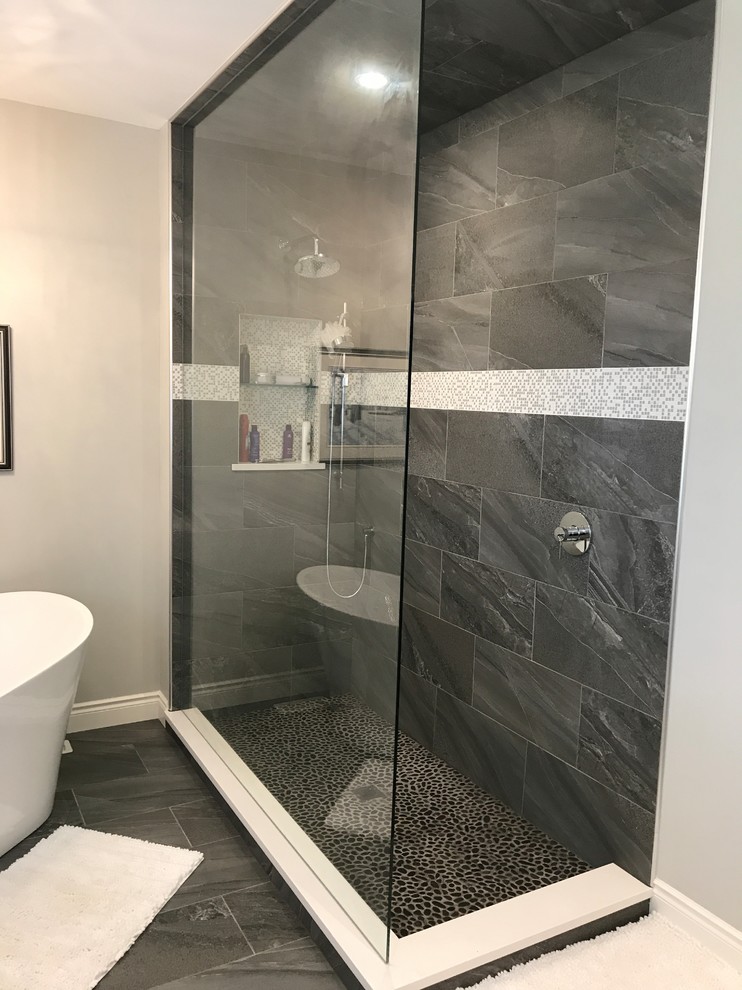 Single Panel Walk In Showers Modern Bathroom Toronto by KW Glass Systems Inc. Houzz