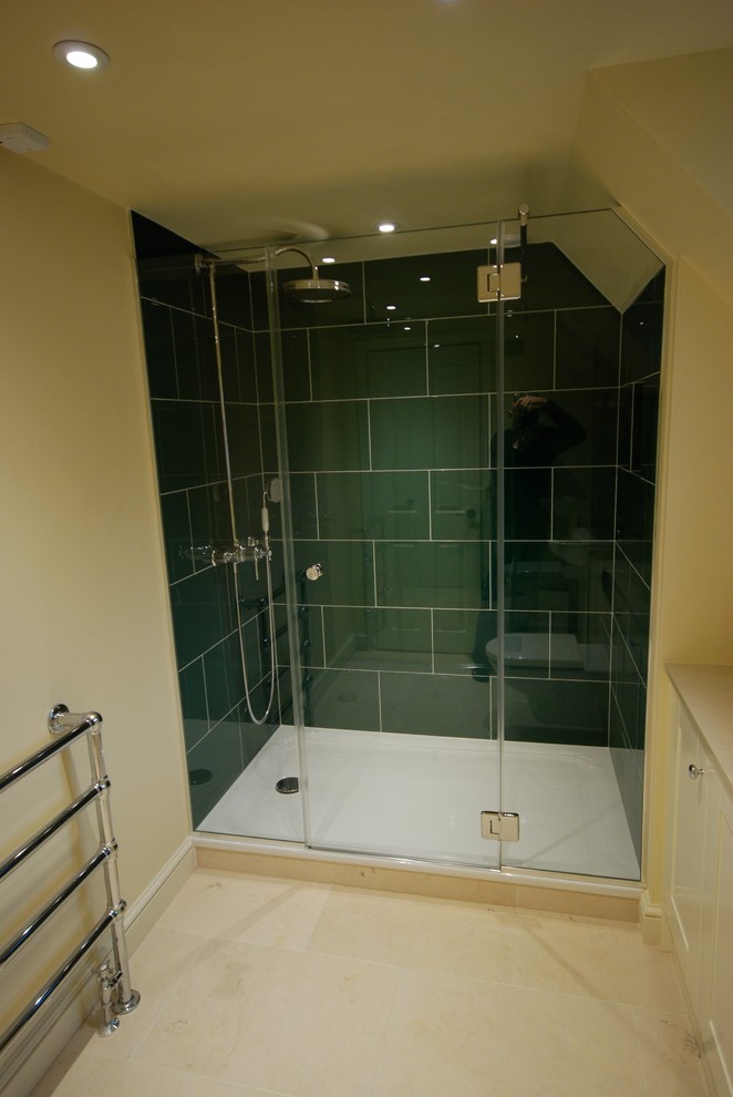 Foto de cuarto de baño de estilo de casa de campo de tamaño medio