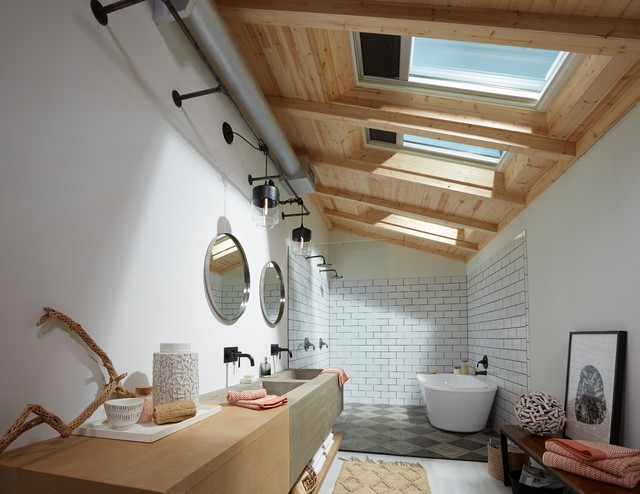 Skylights in Bathrooms - Contemporary - Bathroom - New York - by