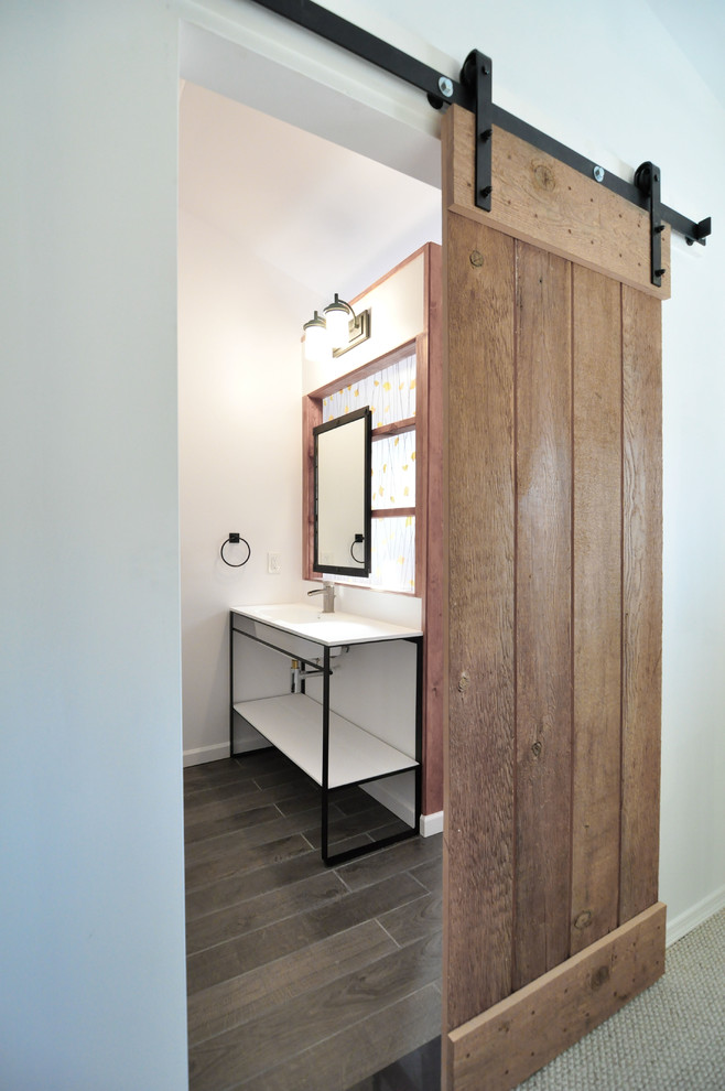Sliding Barn Door - Modern - Bathroom - Philadelphia - by dRemodeling ...