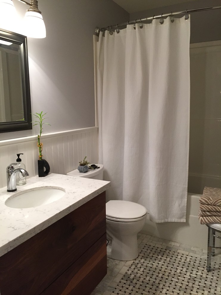 Small Bathroom Reno Transitional Bathroom Other by Madera