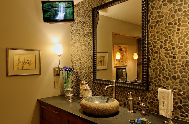 Small bathroom TV - Contemporary - Bathroom - DC Metro - by iSS LLC | Houzz