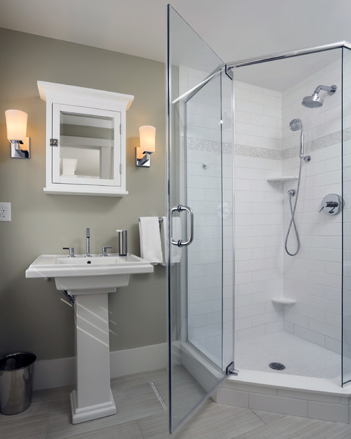 Small Beach House Lives Big Coastal Bathroom Boston By Encore Construction Houzz