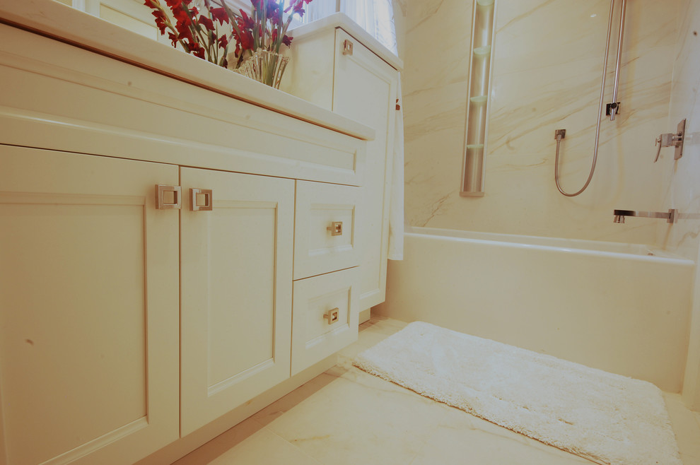 Small Space Master Bathroom Transitional Bathroom Toronto by