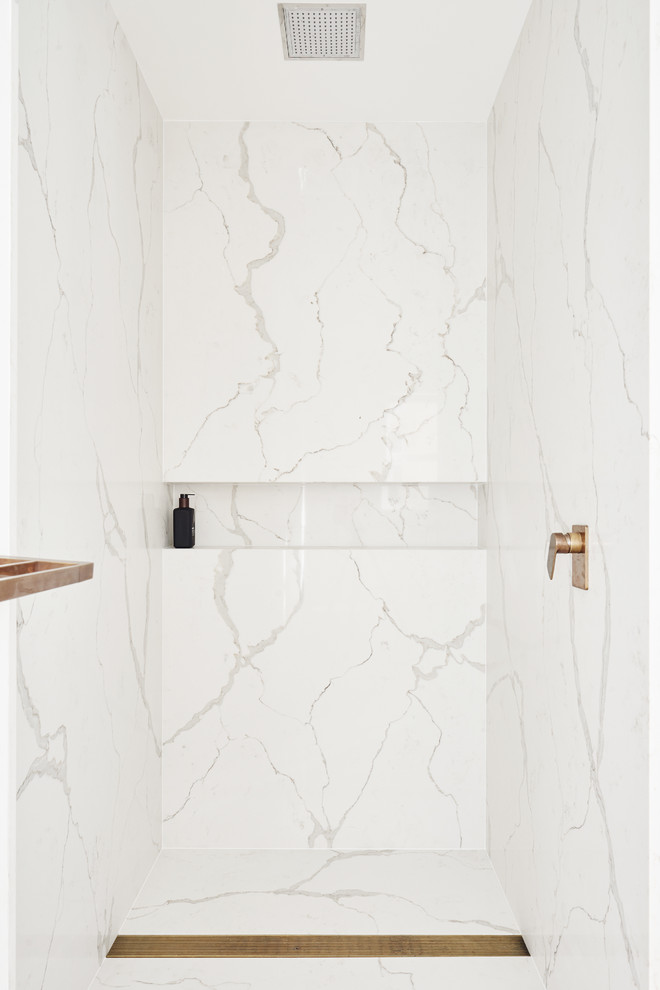 Smartstone Calacatta Blanco Modern Bathroom Sydney By